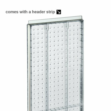 Azar Displays Two-Sided Pegboard Floor Display on Revolving Base. Spinner Rack Stand. 700277-ORG